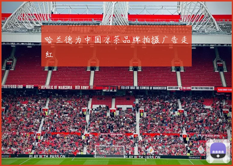 哈兰德为中国凉茶品牌拍摄广告走红